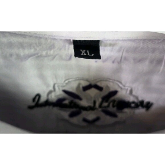 International Laundry Men's XL Fushia / White Striped Long-Sleeve Shirt - Picture 5 of 11